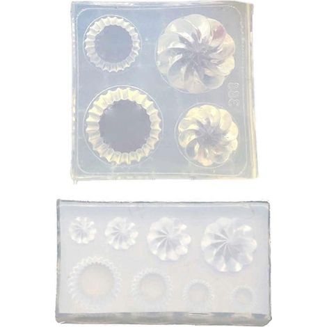Moule en silicone en forme de support à cupcakes pour la fabrication de bijoux, bonbons et mini-ornements. (1/4)