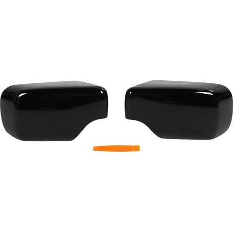 Gloss black mirror covers. ABS protective covers for left and right side mirrors. Replacement for 3 Series E46 1998-2005 (1/5)