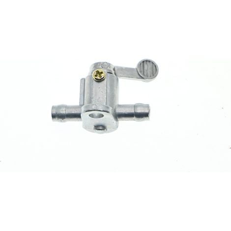 Robinet de carburant compatible avec GY6 / PW50/80 (1 entrée/1 sortie, filetage M8) (1/4)