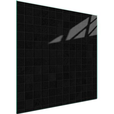 PIASTRA PROTETTIVA IN VETRO PER STUFA 50x52 NERO (1/5)
