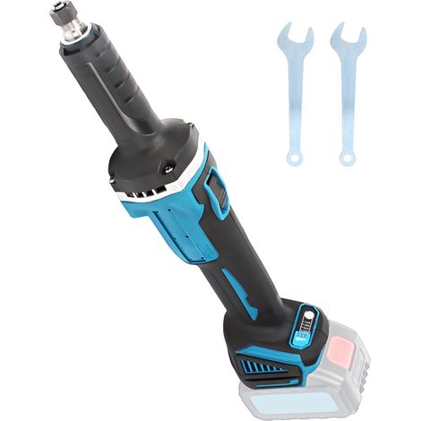 Meuleuse droite sans fil 200 W - Compatible avec 18-21 V - Moteur sans balais - 4 vitesses de rotation - 17240-26000 tr/min - Capacité de la pince de serrage 6 mm - Pour bois, métal (1/5)