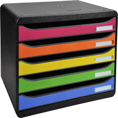 Exacompta 308798D Schubladenkommode Schwarz 5 Schubladen (1/5)