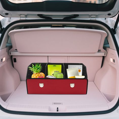 Auto-kofferraum-organizer Mit Deckel Multifunktions-kofferraum-organizer Schwarz (1/5)