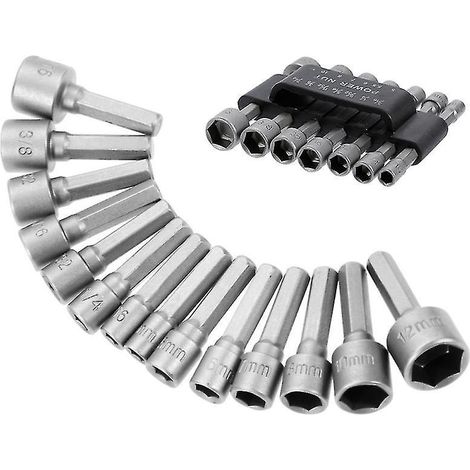 14-teiliger Sechskant-Steckschlüsseladapter (1/3)