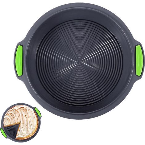 Moule À Cuisiner - Silicone Alimentaire - Rond - Résistant Au Four Micro-Ondes Lave-Vaisselle Congélateur - 29 X 26 X 4,5 Cm - 1 Pièce (1/5)