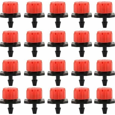 100PCS Goutteurs Irrigation Goutte Goutte dripper, Buses de Gicleurs metteur Jardin, Arrosage Goutte Goutte Automatique 360 Rglable (1/5)