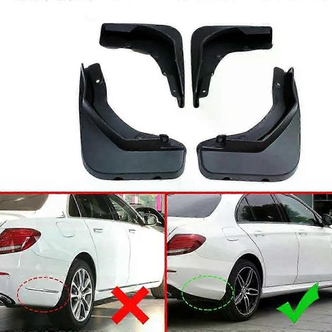 Protections d'ailes uniques (4 pièces) compatibles avec Mercedes-Benz Classe E Sport W213 (2016-2020) - Bavettes et accessoires (1/3)