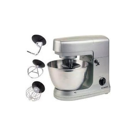 Amasadora Batidora 5 Litros Con Motor 1400W Color Gris