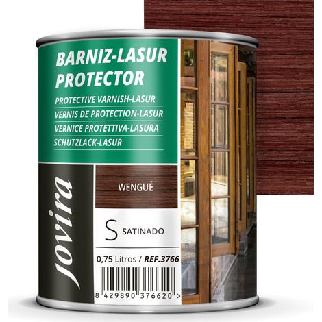 PINTURAS LASURE EFFET SATINÉ protège, décore et embellit tout type de bois (750 Millilitres, Wengue) (1/5)