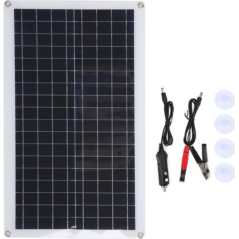 Panneau solaire polycristallin 40W ultra-fin avec double port USB pour charger téléphone MP3 (1/5)