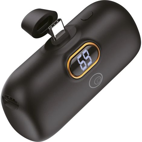 BATTERIA PORTATILE 'MINI POWER BANK' MOD. LS93 5000 mAh - nero  - LOSTECH (1/3)