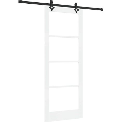 Maison Exclusive - Schiebetür ORKDAL Weiß und Schwarz 83 x 211 cm