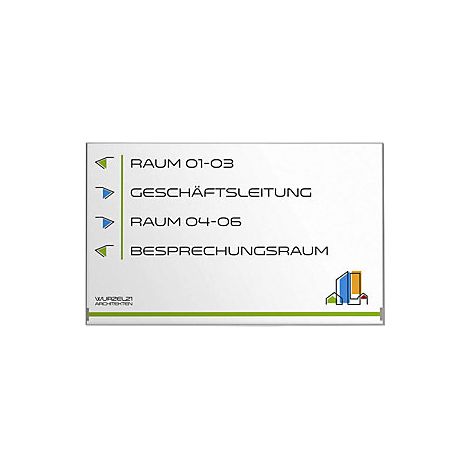 Rótulo para puertas/informativo  DIN A3 apaisado  H x A 299,5 x