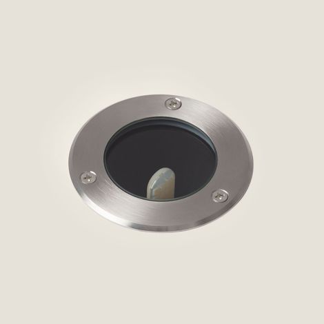 Foco Exterior Empotrable Suelo Inox G9 Plateado