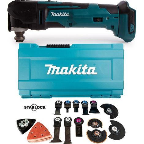 Makita DTM51Z 18v Multi Tool Keyless Blade Change + 44 Piece Accessory Set + Box (1/4)