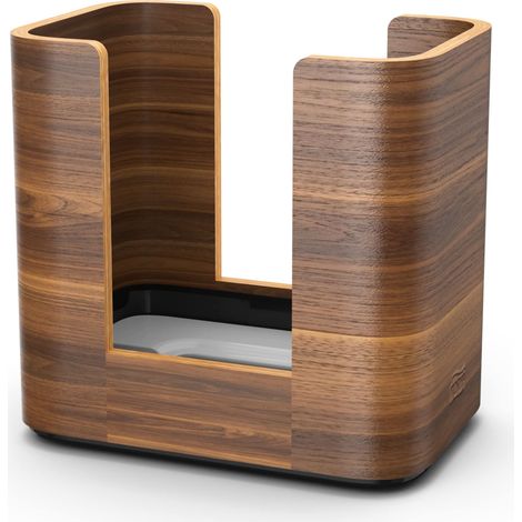 Tork 273002 Xpressnap Dispenser in noce per tovaglioli intercalati, sistema N4, 19,3 cm x 20,3 cm x 13,6 cm (altez. x largh. x profon.), colore marrone (1/4)