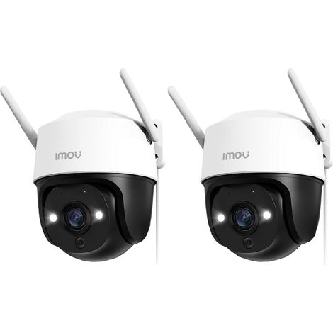 3K(5MP) Lot de 2 Caméras Surveillance WiFi Extérieure 360° (1/5)