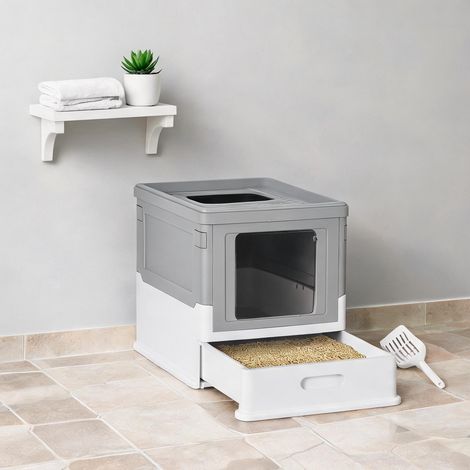 Bac à litière grigio en PP 47,5 x 35,5 x 36,7 cm (1/5)