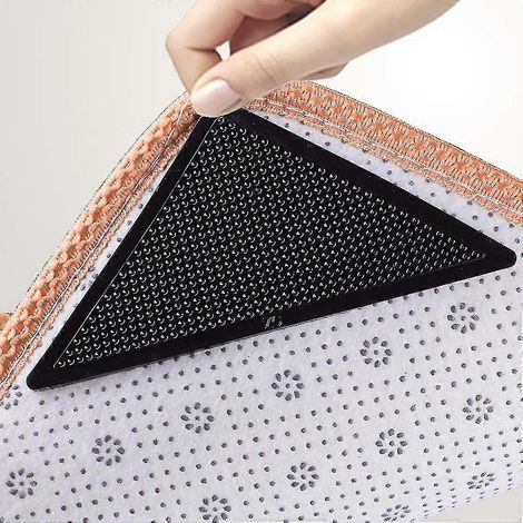 Ruban adhésif pour tapis, antidérapant, réutilisable et lavable, pour sous-tapis. (1/4)