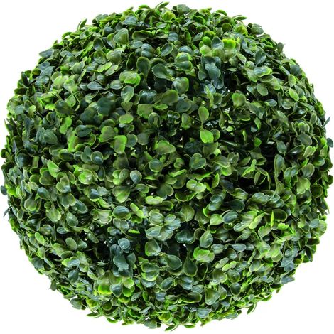 Boule de buis vert - Ø 25 cm - Boule de buis artificielle décorative pour jardin (1/5)