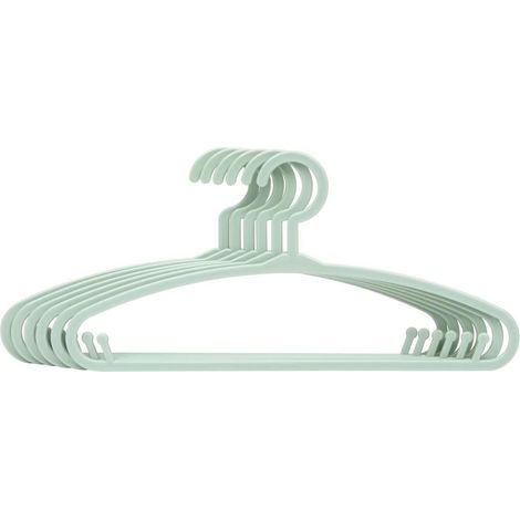 Lot de 6 Cintres Enfant "Aast" 28cm Vert