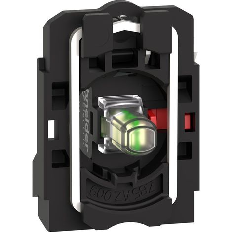 Cuerpo/contacto y bloque luminoso Harmony XB5, 24V 1NC, IP20, LED blanco integrado