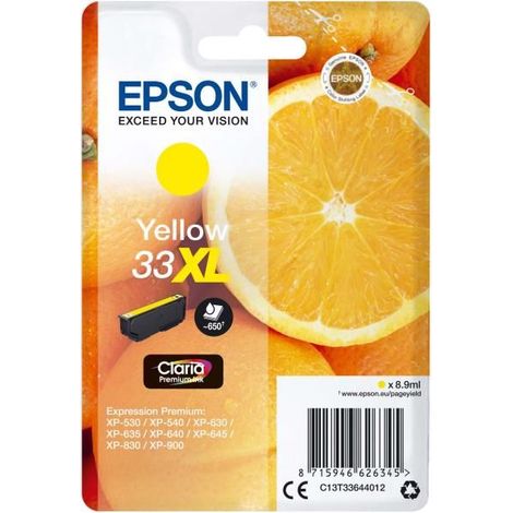 Epson Oranges Singlepack Yellow 33XL Claria Premium Ink (1/5)