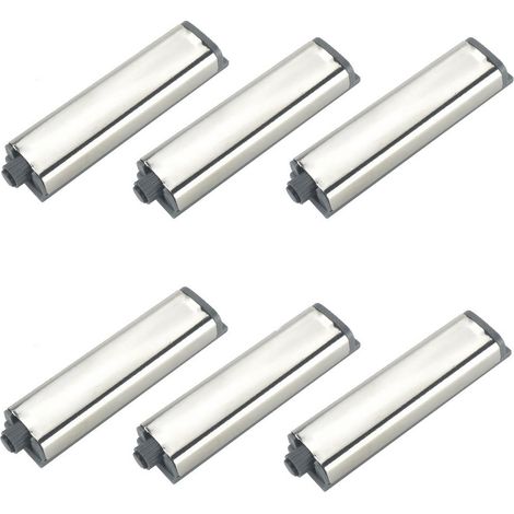 Loquets de porte à ouverture par pression pour placards de cuisine, armoires, rabat à ressort automatique, verrouillage par pression pour fixation par vis, lot de 6 (1/5)