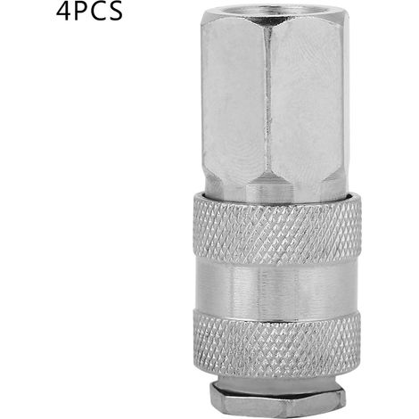 Female Thread Air Hose Pipe Fitting Coupling Connector Joint Adapter Fitting 1/4” BSPT (02)