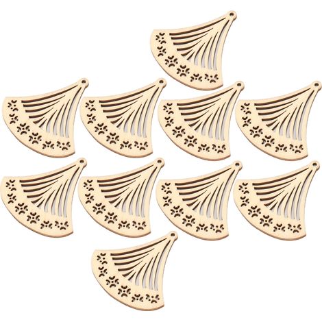 10Pcs Wood Earring Pendant Lightweight Durable Comfortable Elegant Simple Wooden Earring Blanks07 (1/5)