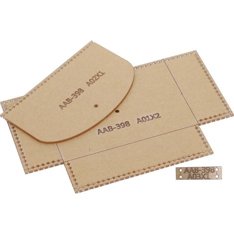 3 gabarits acryliques pour porte-monnaie, porte-monnaie, patron de cuir, outils et accessoires de loisirs créatifs (1/5)