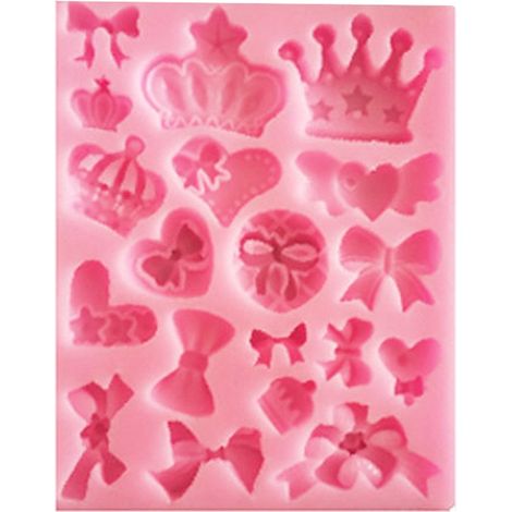 Couronne nœud papillon moule à savon fondant gâteau décoration moule silicone outil DIY pâtisserie