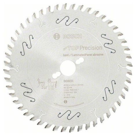 Lama per sega circolare Bosch Top Precision Best for Laminated Panel Abrasive 250x30x3,2 mm, 48 - 2608642104 (1/5)
