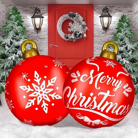 Gnome - Inflatable Decoration - Outdoor Indoor Christmas Display - 60 cm - PVC - 2 Pieces (1/5)