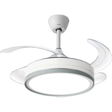 Ventilador htw vt-33ret2 32 W LED blanco diseño moderno (1/2)