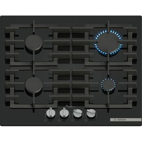 Gaskochfeld - BOSCH Serie 6 - 4 Brenner - 52 x 59 x 4,5 cm - PPP6A6I40 - Schwarz (1/3)
