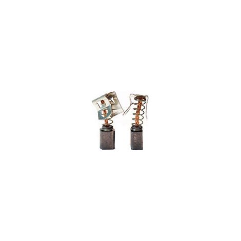 Juego de 2 carbones adaptables para Bosch. Dimensiones: 6x7,5x9mm.