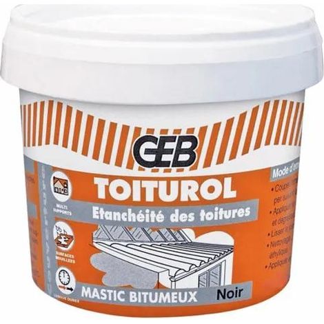 Pasta de betún impermeable Toiturol 400g - Geb