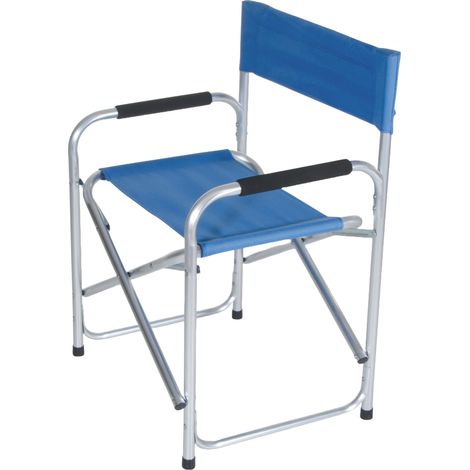 SEDIA REGISTA ALLUMINIO cm. 47x57x78 h col. Blu