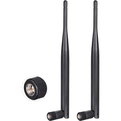 4G LTE Antenna Aerial SMA Male Antenna 6dBi (2-Pack) Compatible with 4G LTE Wireless CPE Router Hotspot Gateway Industrial IoT Router Trail Camera Outdoor Security Camera (1/5)