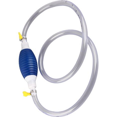 Pompe à Siphon à Main, Pompe de Transfert D'eau à Gaz à Haut Débit, Pompe PVC Manuelle Universelle de Voiture avec Tuyau de 1,5 M (1/5)