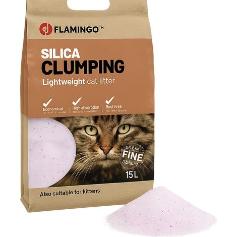 Litière pour Chats - Parfum Neutre - Granulés de Charbon - 17L pour 20 SEMAINES - Grains Fins - neutralisent Les odeurs désagréables - Douce pour Les Pattes - Aussi pour Les Chatons (1/4)