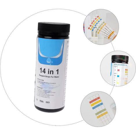 14-in-1 Drinking Water Test Kit: Water Quality Test for Well and Tap Water, 50/100 Pieces