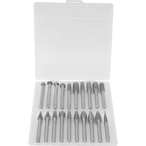 Meule À Diamant - Embout De Meulage 6 mm - Pour Polissage Verre Jade Pierre - Lot De 20 Pièces (1/5)