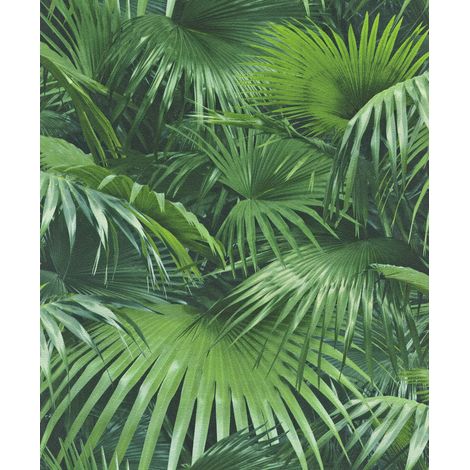 Carta da parati RASCH collezione Crispy Paper, verde, 524901