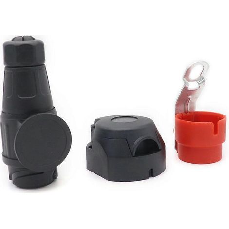 13-poliger Rundloch-Anhängerstecker, 12V-Kabelbaumadapter, universeller Stecker für Anhängerkupplung, wasserdicht und robust.