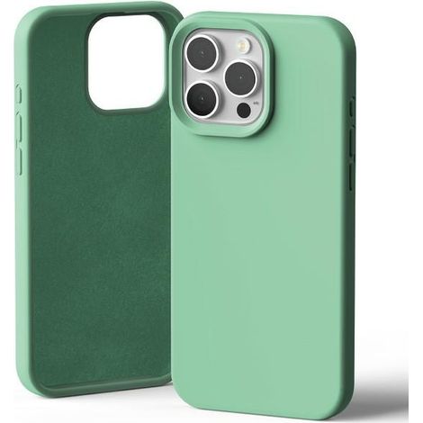 Custodia in silicone Mercury per iPhone 16 Pro Max 6.9, verde/verde