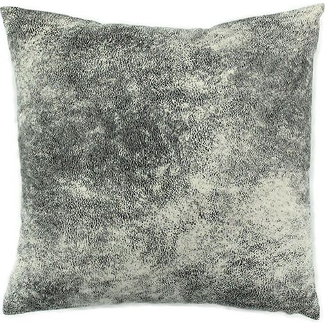 HAVANE - Coussin déhoussable aspect cuir blanc 40x40 (1/5)