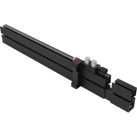 Système d'extension de scie à table de clôture, jauge à onglet, alliage d'aluminium précis, piste à fente en T, accessoires métriques impériaux pour le travail du bois