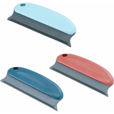 Brosse Anti Poils Animaux Chat Chien, 3PCS Brosse pour épilateur de Poils pour Animaux de Compagnie pour Chien Chat Vêtements Coussin Canapé Voiture Lit (3 Couleurs）